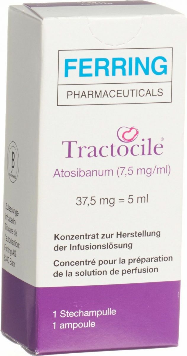 Tractocile Infusionskonzentrat 37.5mg/5ml Durchstechflasche 5ml in der