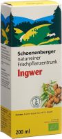 Produktbild von Schönenberger Ingwer Frischpflanzensaft Bio 200ml