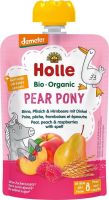 Produktbild von Holle Pear Pony Pouchy Birne Pfirsich Himbeere Dinkel 100g