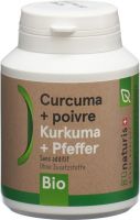 Produktbild von Bionaturis Kurkuma+pfeffer Kapseln 260mg Bio 180 Stück