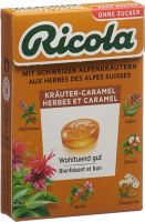 Image du produit Ricola Kräuter-Caramel mit Stevia Box 50g