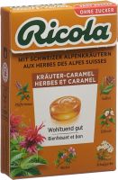 Produktbild von Ricola Kräuter-Caramel mit Stevia Box 50g