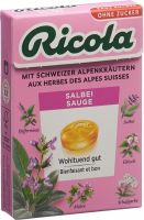 Produktbild von Ricola Salbei Bonbons ohne Zucker M Stevia Box 50g