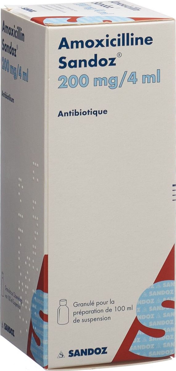 Amoxicillin Sandoz Granulat 0mg 4ml F Sus Flasche 100ml In Der Adler Apotheke
