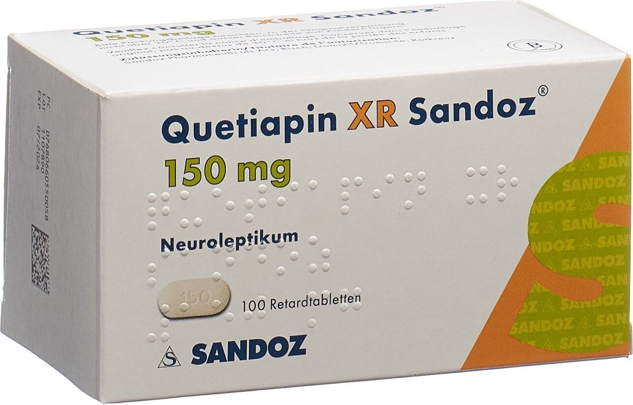 Quetiapin XR Sandoz Retard Tabletten 150mg 100 Stück in der Adler Apotheke
