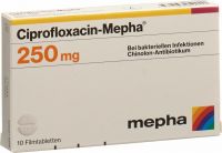 Immagine del prodotto Ciprofloxacin Mepha Filmtabletten 250mg 10 Stück