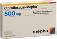 Immagine del prodotto Ciprofloxacin Mepha Filmtabletten 500mg 10 Stück