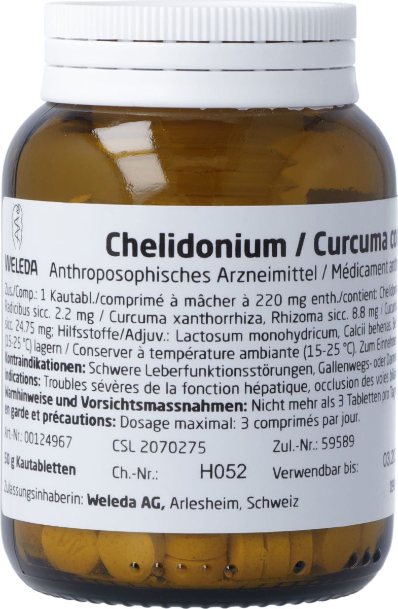 Weleda Chelidonium/curcuma Comp Tabletten 50g in der Adler Apotheke