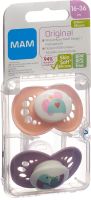 Produktbild von Mam Original Nuggi Silikon 16-36m Girl Neu