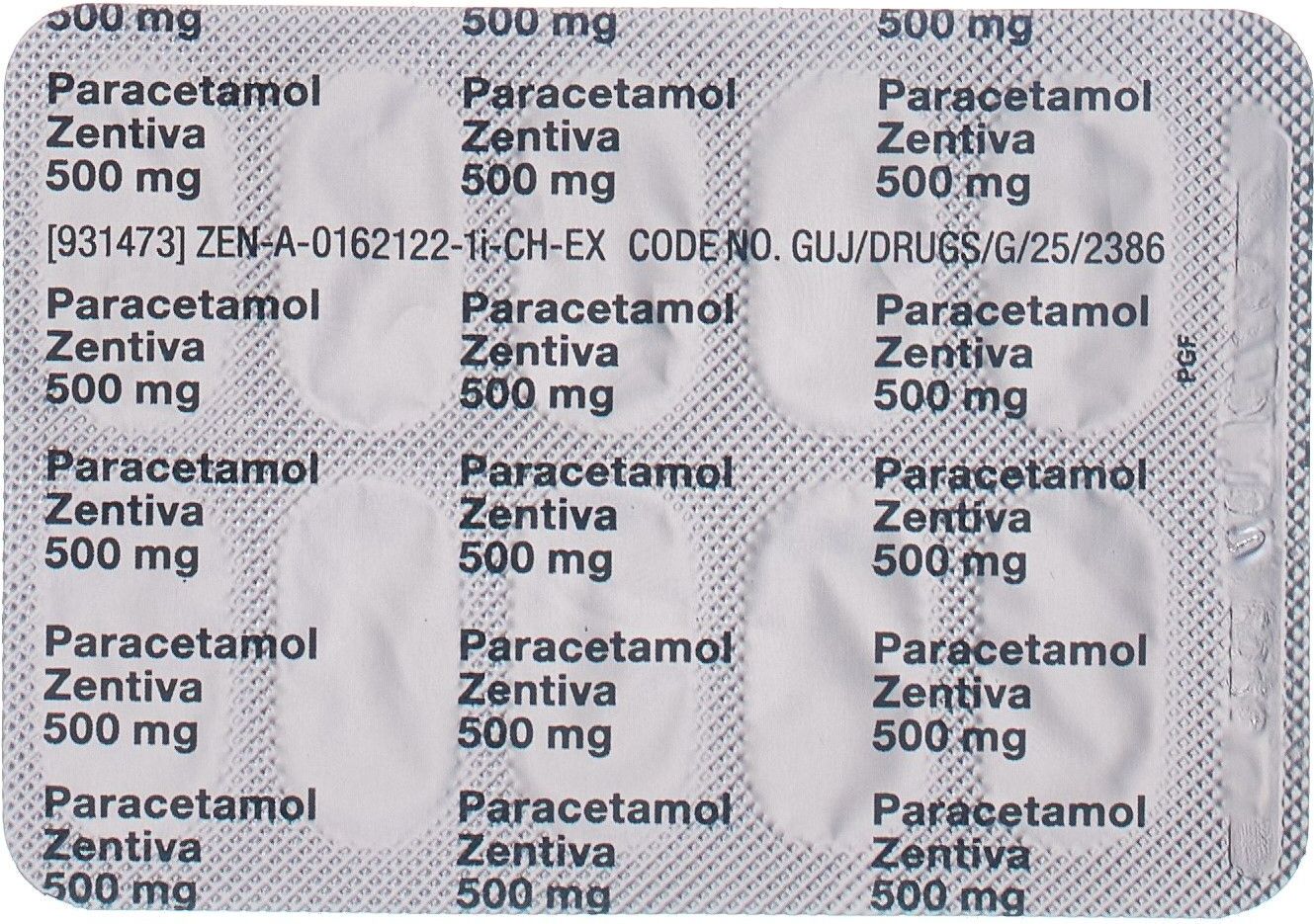 Paracetamol Zentiva Tabletten 500mg 100 Stück in der Adler Apotheke