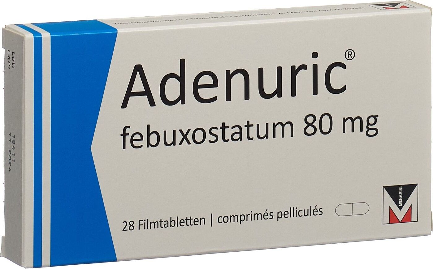 Adenuric Filmtabletten 80mg 28 Stück in der Adler Apotheke
