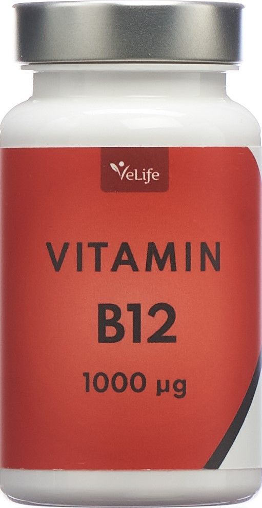 Velife Vitamin B12 Tabletten 1000mcg Dose 180 Stück in der Adler Apotheke