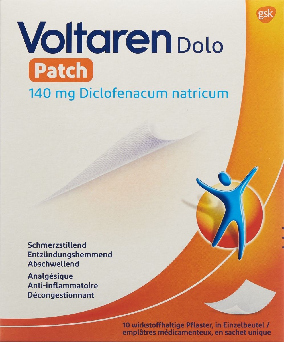 Voltaren Dolo Patch Pfl 140mg Beutel 10 Stück in der Adler Apotheke