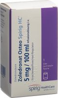 Produktbild von Zoledronat Osteo Spirig HC 5mg/100ml Durchstechflasche