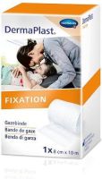 Produktbild von Dermaplast Gazebinde Festkantig 4cmx10m 10 Stück