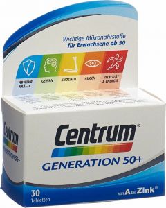Produktbild von Centrum Generation 50+ von A bis Zink 30 Tabletten