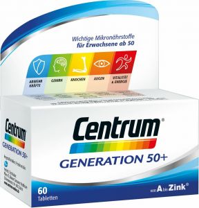 Produktbild von Centrum Generation 50+ von A bis Zink 60 Tabletten