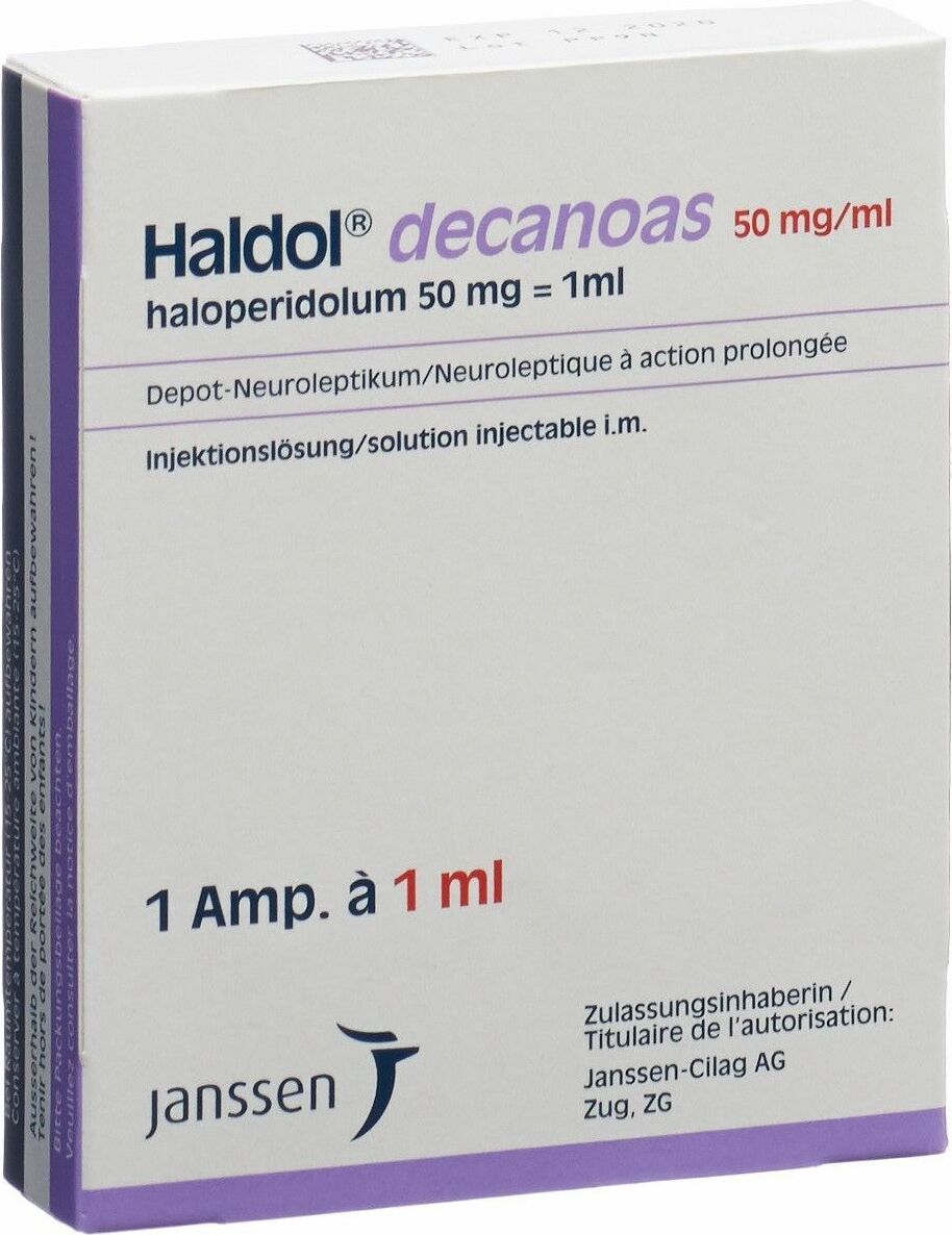 Haldol Decanoas Injektionslösung 50mg/ml Ampullen 1ml in der Adler Apotheke