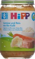 Produktbild von Hipp Gemüse U Reis M Kalbfleisch 8m Bio Glas 220