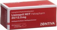 Immagine del prodotto Lisinopril HCT Helvepharm Tabletten 20/12.5 100 Stück