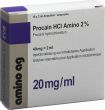 Produktbild von Procain HCl 2% Amino 40mg/2ml 10 Ampullen 2ml