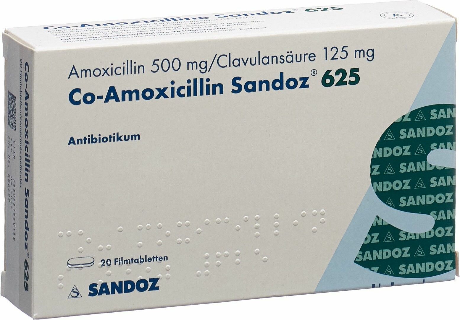 Co Amoxicillin Sandoz Filmtabletten 625mg 20 Stück in der Adler Apotheke