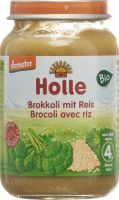 Produktbild von Holle Brokkoli mit Vollkorn-Reis ab dem 4. Monat Bio 190g