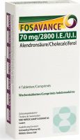 Produktbild von Fosavance Wochentabletten 70/2800 4 Stück
