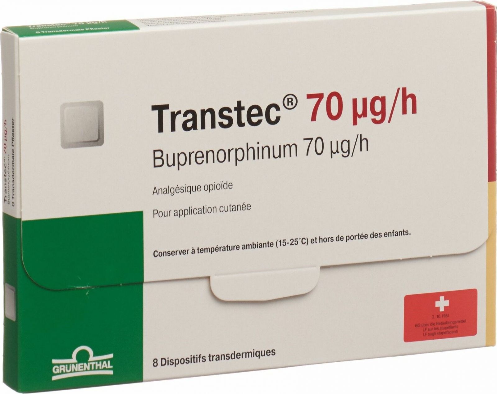 Transtec Matrixpfl 70 Mcg/h 8 Stück in der Adler Apotheke