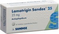 Produktbild von Lamotrigin Sandoz Disp Tabletten 25mg 56 Stück