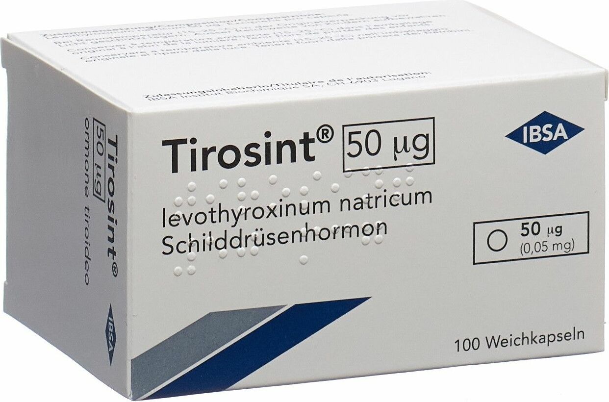 Tirosint Kapseln 50mcg 100 Stück in der Adler Apotheke