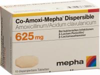 Product picture of Co Amoxi Mepha Disp Tabletten 625mg 10 Stück