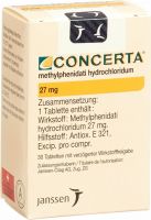 Produktbild von Concerta Tabletten 27mg 30 Stück