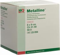 Produktbild von Metalline Tracheo-Kompressen Steril 8x9cm 50 Beutel