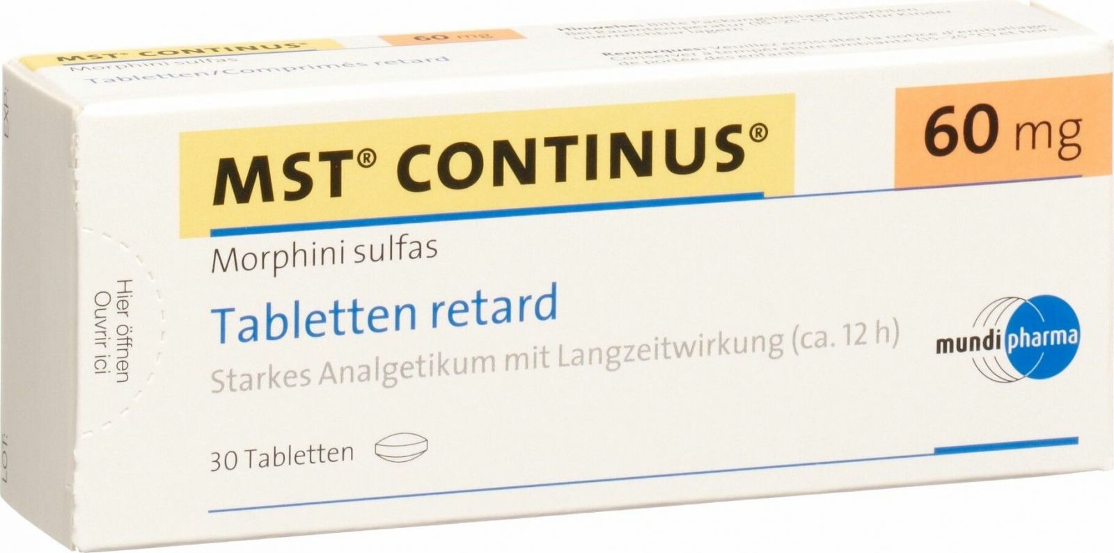 Mst Continus Retard Tabletten 60mg 30 Stück in der Adler Apotheke
