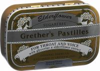 Produktbild von Grether’s Pastilles Elderflower Zuckerfrei Dose 110g