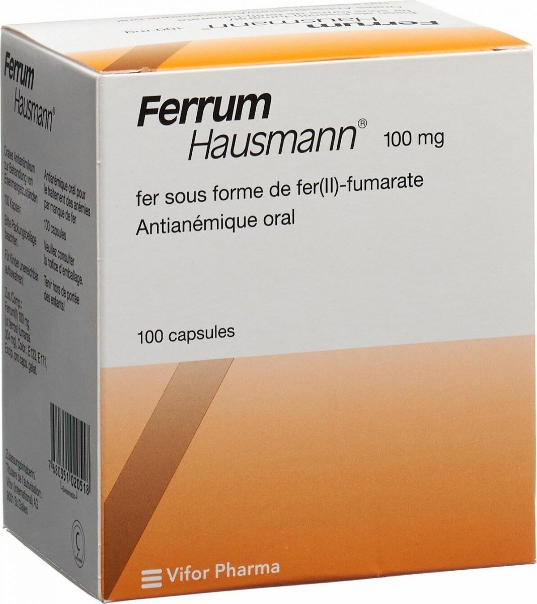 Ferrum Hausmann 100 Kapseln in der Adler Apotheke