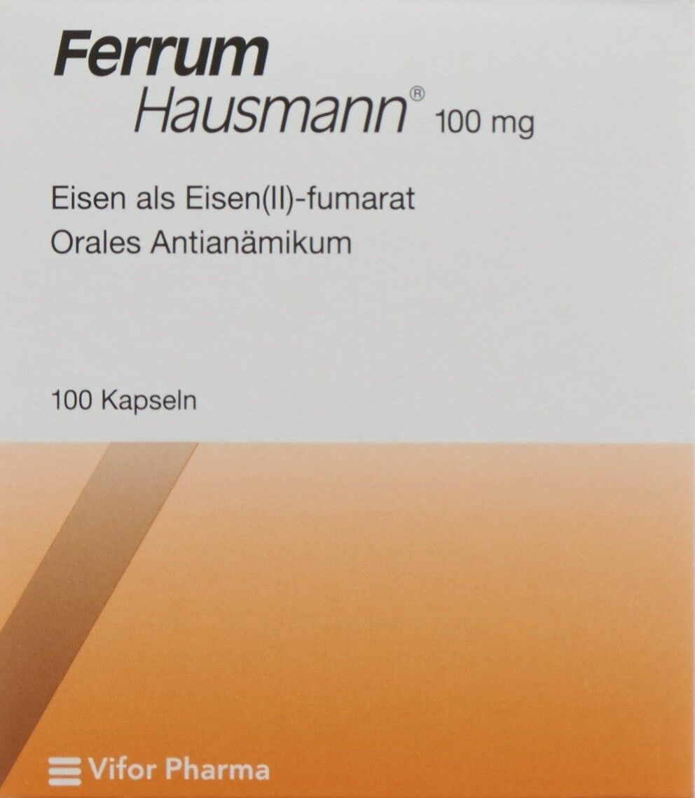 Ferrum Hausmann 100 Kapseln in der Adler Apotheke
