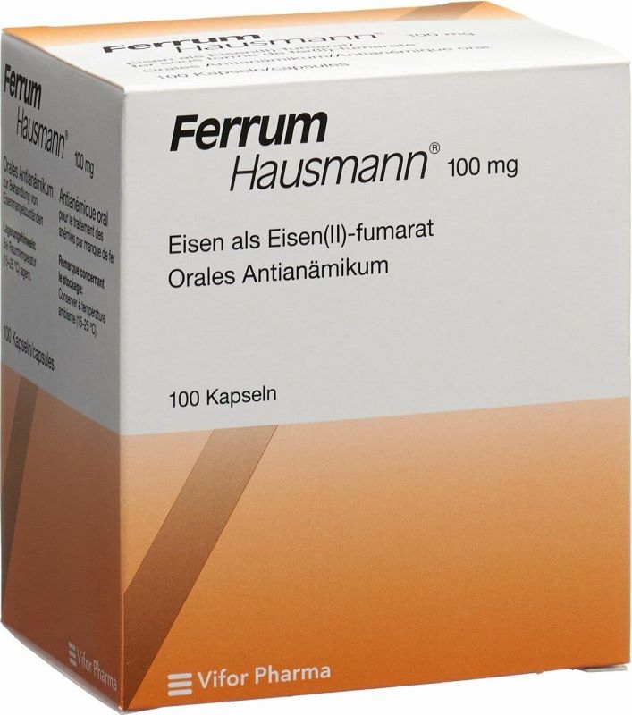 Ferrum Hausmann 100 Kapseln in der Adler Apotheke