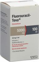 Produktbild von Fluorouracil Teva 5000mg/100ml Durchstechflasche 100ml