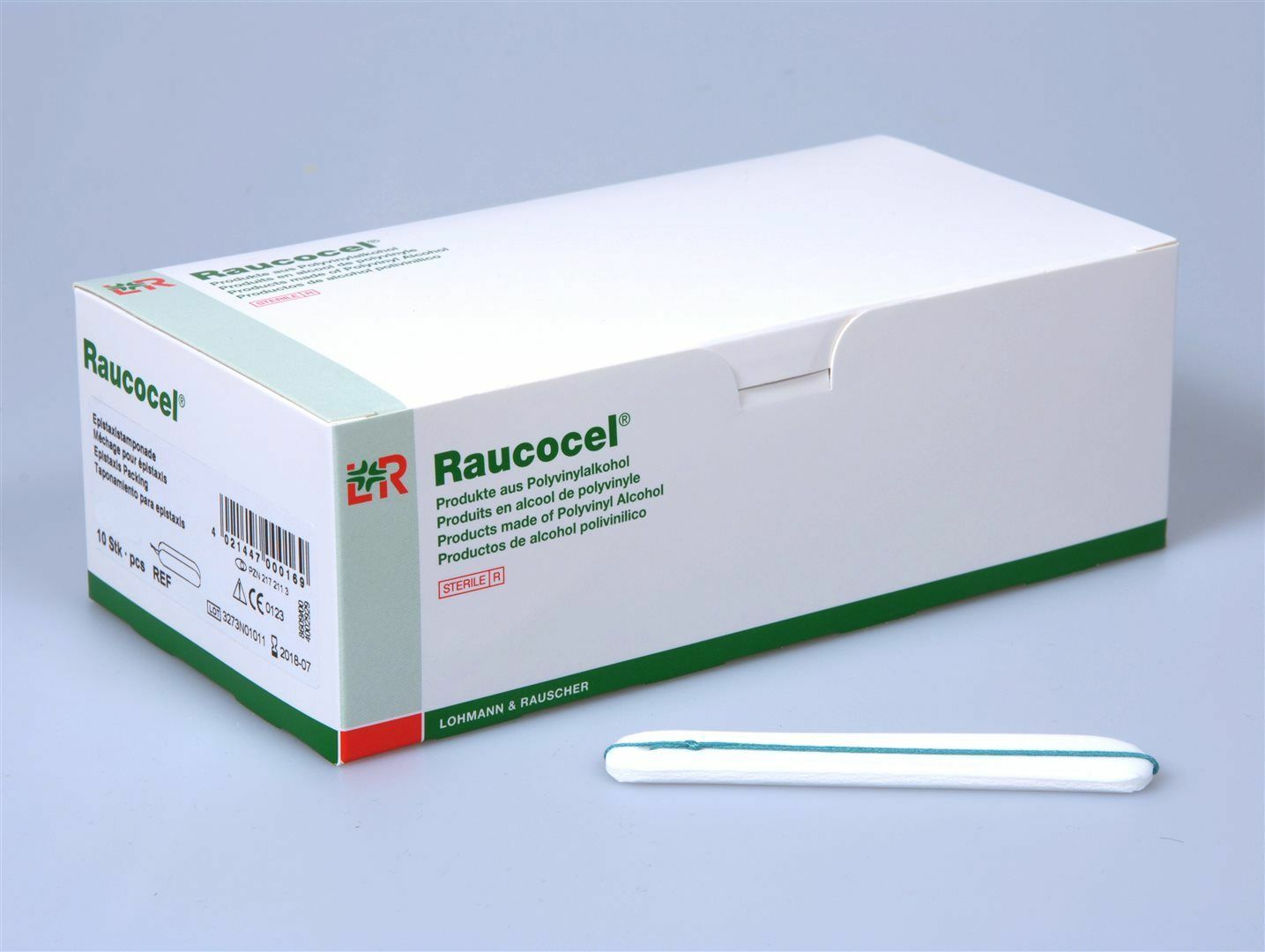 Raucocel Epistatix Tamponaden 100mm Box 10 Stück in der Adler Apotheke