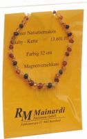 Produktbild von Mainardi Bernstein Babykette Farbig 32cm Magnetverschluss