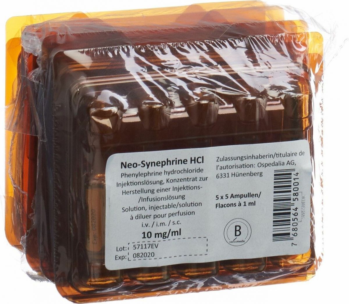 Neo Synephrine HCl Injektionslösung 10mg/ml 25 Ampullen 1ml in der ...