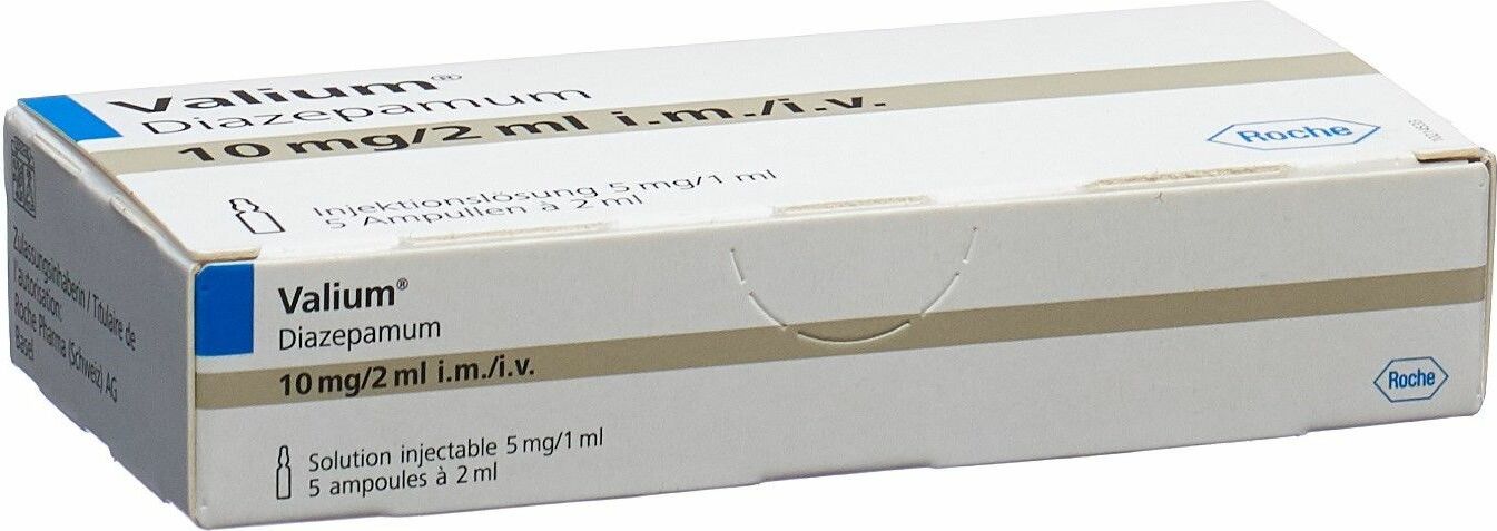 Valium Injektionslösung 10mg i.m./i.v. 5 Ampullen 2ml in der Adler Apotheke