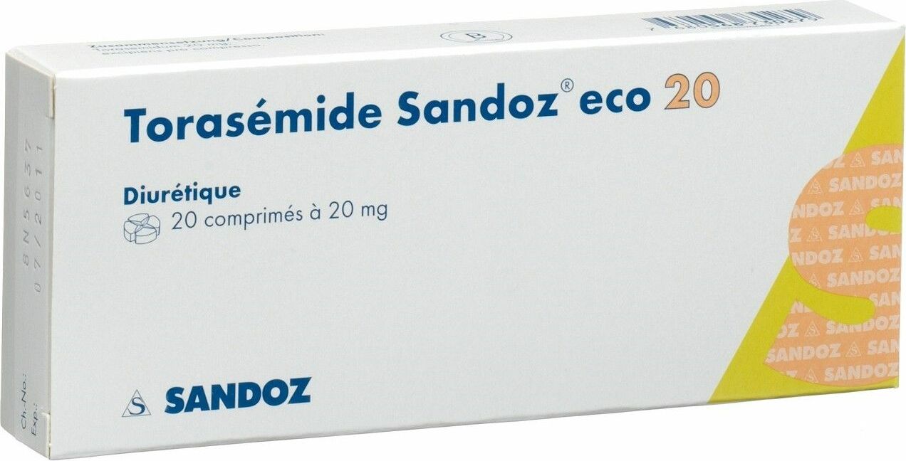 Torasemid Sandoz Eco Tabletten 20mg 20 Stück in der Adler Apotheke