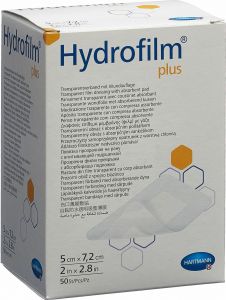 Produktbild von Hydrofilm Plus Wundverband Film 5x7.2cm Steril 50 Stück
