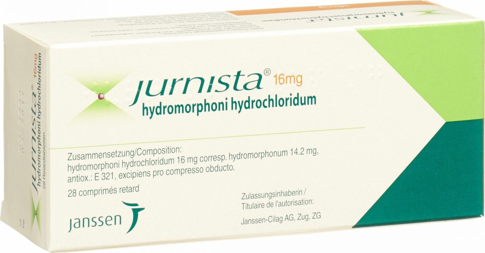 Jurnista Retard Tabletten 16mg 28 Stück in der Adler Apotheke