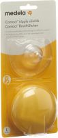 Product picture of Medela Contact Brusthuetchen L 24mm 1 Paar mit Box