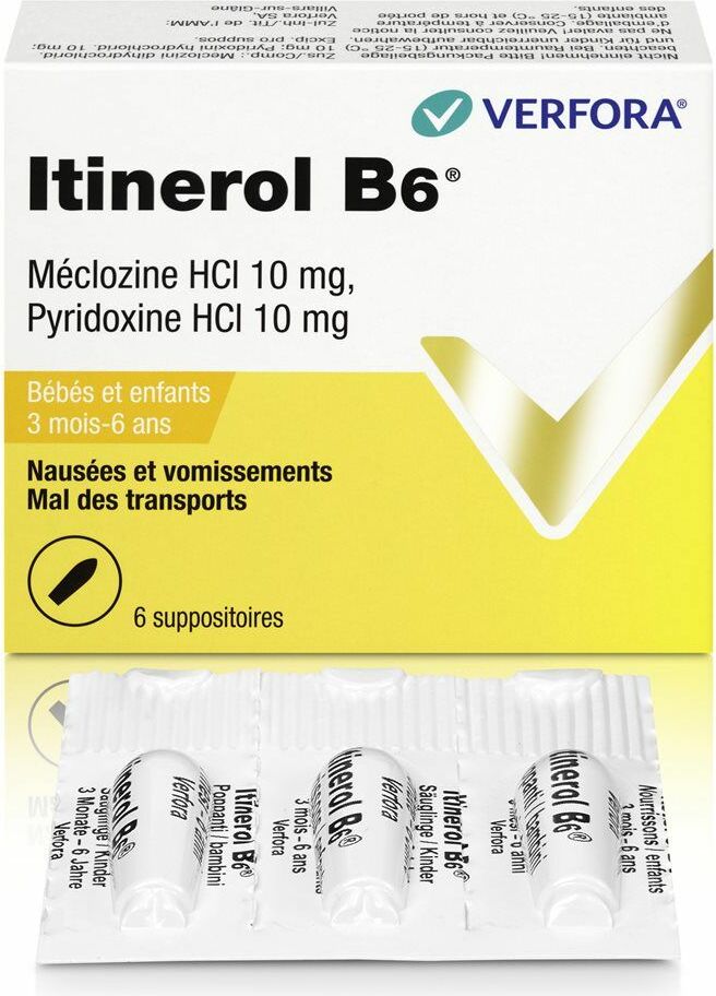 Itinerol B6 Zäpfchen Bebe 6 Stück in der Adler Apotheke