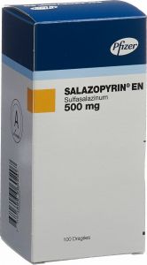 Produktbild von Salazopyrin En Dragees 0.5g 100 Stück